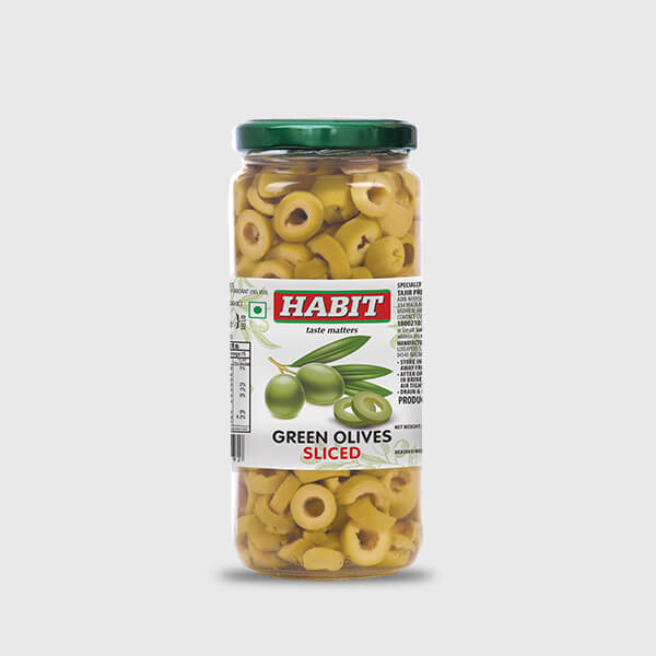 Habit Sliced Green Olives - 430g