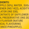 HABIT FRUIT FILLING PINEAPPLE 610g INGREDIENTS