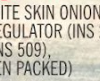 HABIT ONION SILVER SKIN 680g INGREDIENTS