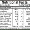 HABIT ONION SILVER SKIN 680g NUTRITIONAL FACTS