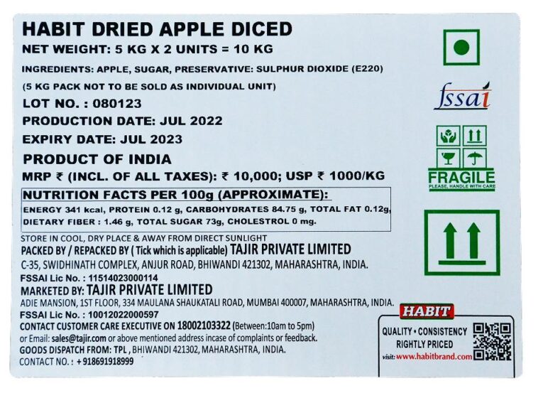 Habit Dride Apple Diced -2